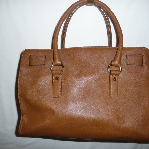 Michael Kors Brown Hamilton Structured Purse - Picture 2 of 11